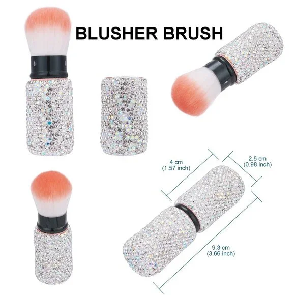 NWT Sparkling Crystal Rhinestone Bling Silver Stocking Stuffers Makeup B…